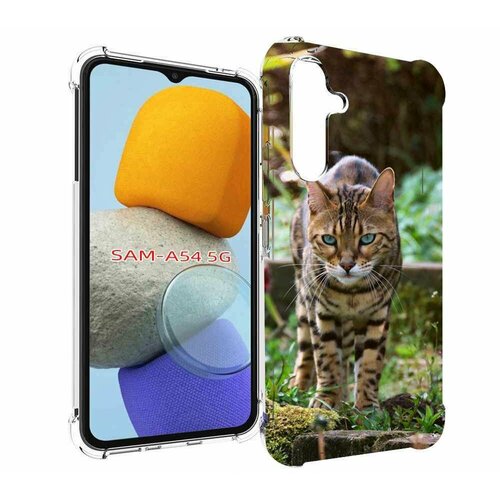 чехол mypads порода кошка бенгальская для samsung galaxy s5 mini задняя панель накладка бампер Чехол MyPads порода кошка бенгальская для Samsung Galaxy A54 задняя-панель-накладка-бампер