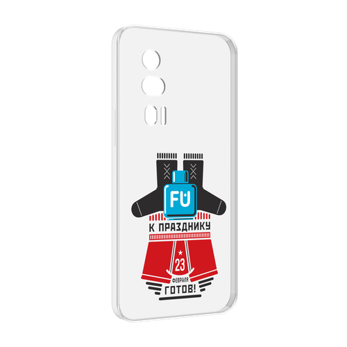 Чехол MyPads 23 февраля подарки к празднику для Xiaomi Redmi K60 задняя-панель-накладка-бампер