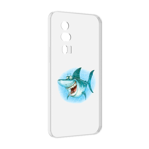 Чехол MyPads веселая акула для Xiaomi Redmi K60 задняя-панель-накладка-бампер чехол mypads акула синяя в штанах для xiaomi redmi k60 задняя панель накладка бампер