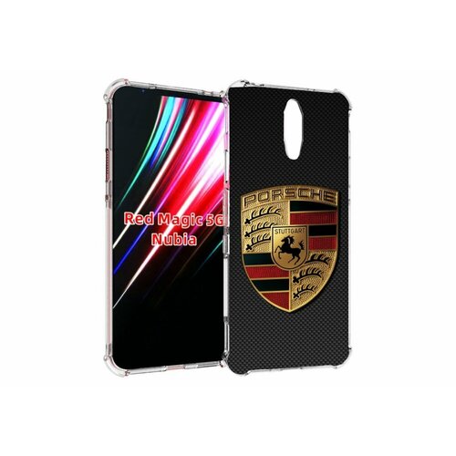 Чехол MyPads порш porsche 1 для ZTE Nubia Red Magic 1 5G задняя-панель-накладка-бампер чехол mypads порш мужской для zte nubia red magic 1 5g задняя панель накладка бампер