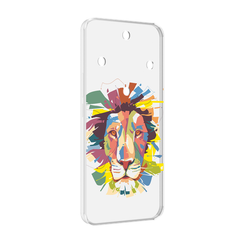 Чехол MyPads разноцветный-лев детский для Honor Magic 5 Lite / Honor X9a задняя-панель-накладка-бампер