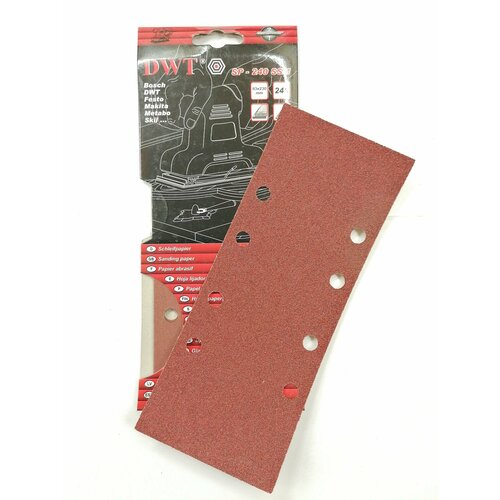 Бумага наждачная для виброшлифовальных машин Vibro-Corund SP-60 SSM P 60 93х230 мм 10 шт в Упаковке DWT 350₽