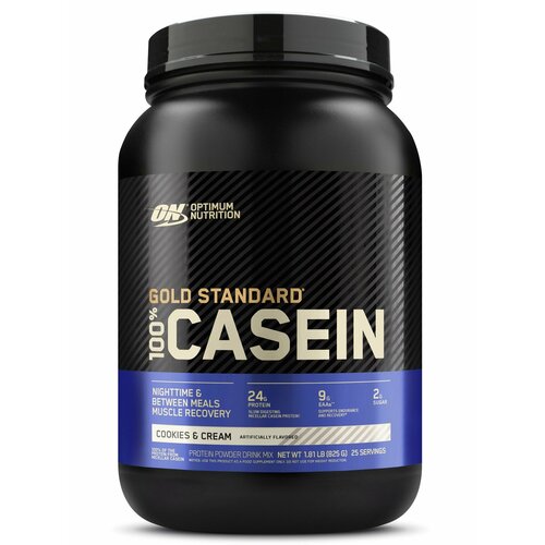 Протеин Optimum Nutrition 100% Casein Gold Standard, 825 гр., печенье с кремом