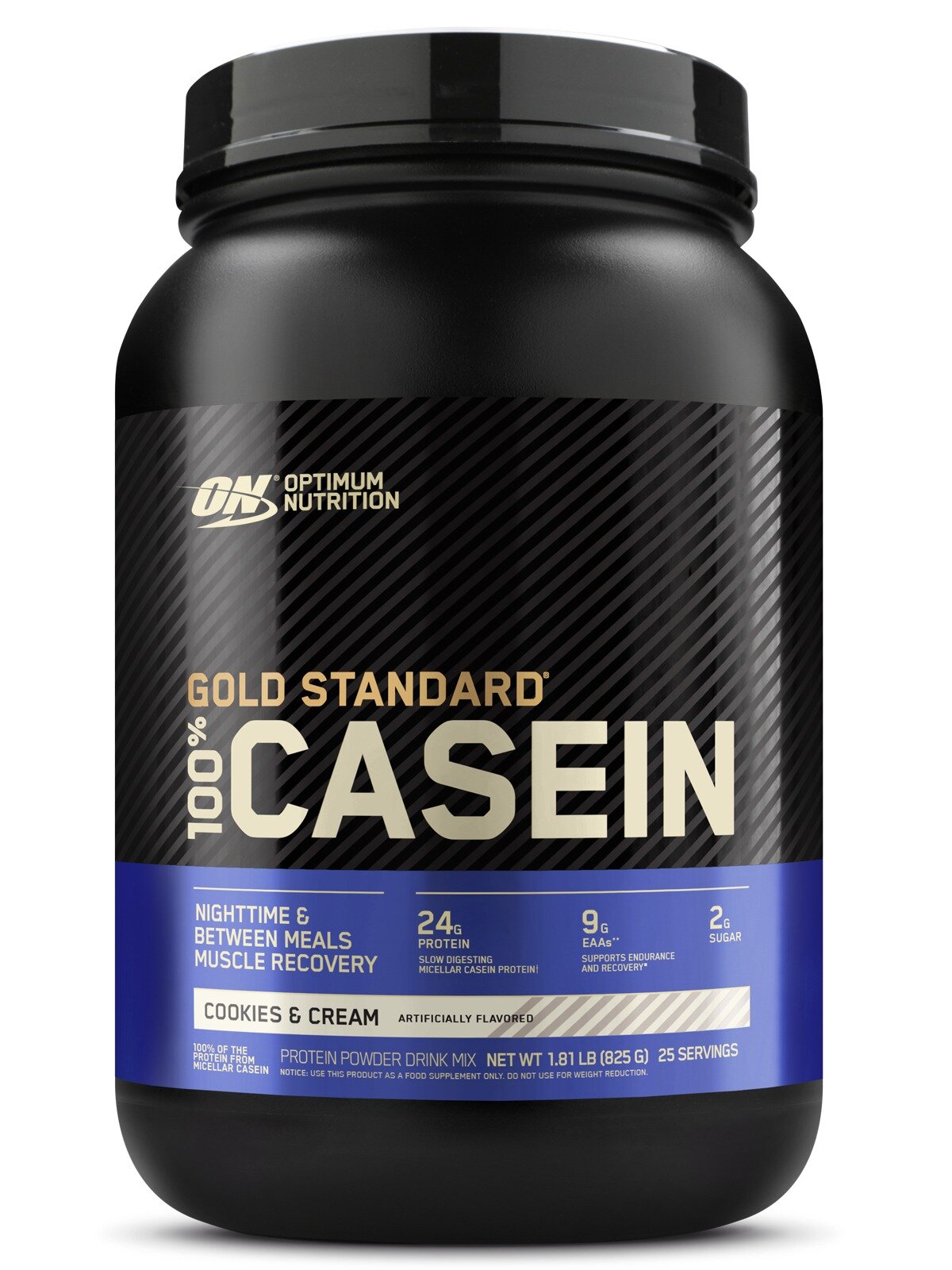 Казеиновый протеин OPTIMUM NUTRITION 100% Casein Gold Standard 825 г, Печенье с Кремом