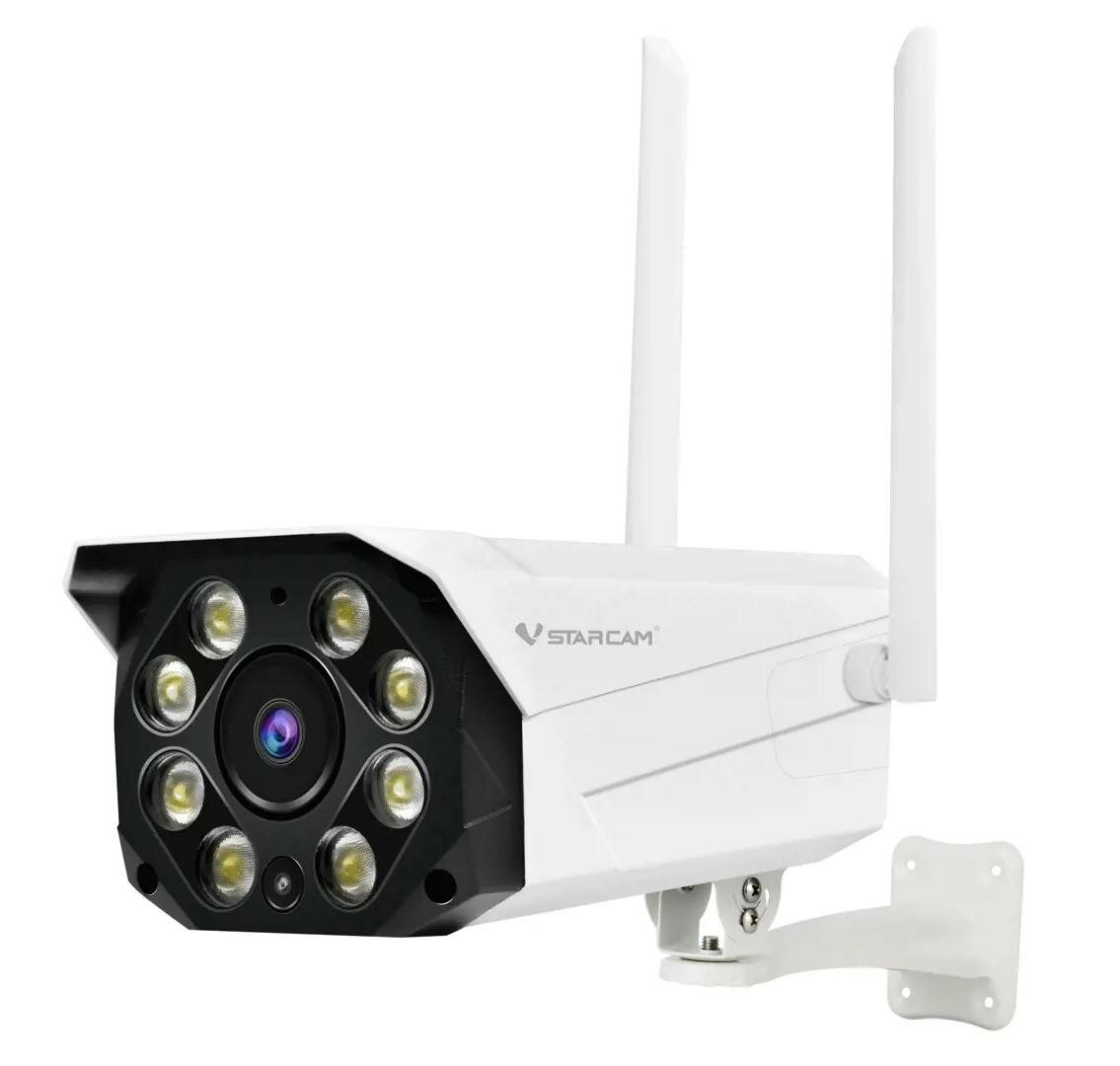 IP камера внутренняя/уличная Vstarcam C8855G 3 Мп 1080P Full HD 4G с Wi-Fi цвет белый