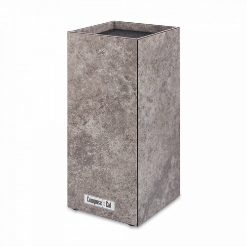 Подставка универсальная для кухонных ножей, 10х10х23 см, песчаник гранитный, композитный материал PDN104105OA4 Everyday