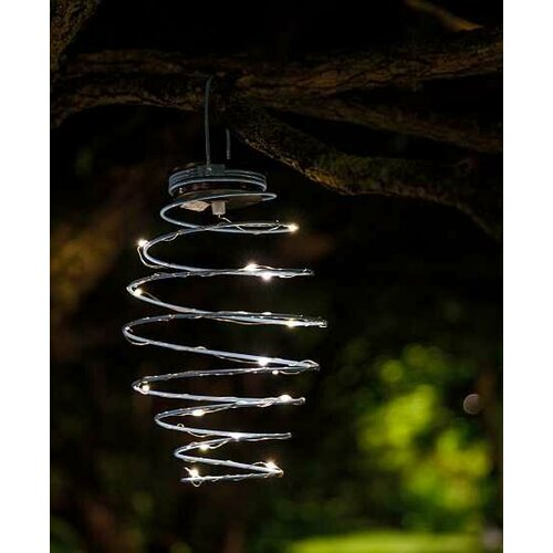 фото Светодиодный садовый светильник-фонарь с солнечной батареей, синий, складной, на подвесе, artstyle lamp