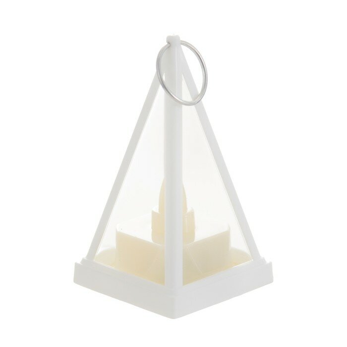 RISALUX Ночник "Пирамидка" LED 1Вт 3хLR1103 белый 4,5х8х12,5см - фотография № 7
