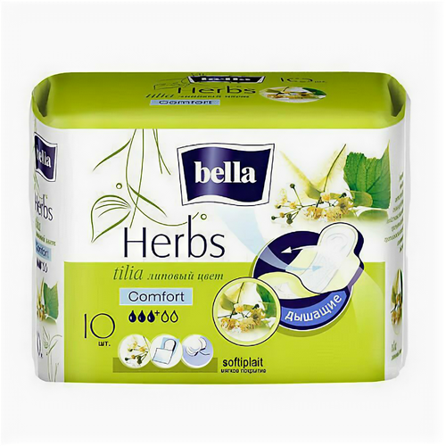 Bella Прокладки Herbs Липовый цвет Comfort, 10шт, 2 упаковки прокладки bella herbs tilia comfort 10 шт