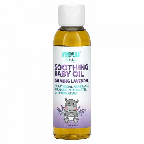 NOW Foods, Soothing Baby Oil, Calming Lavender, 4 fl oz (118 ml)