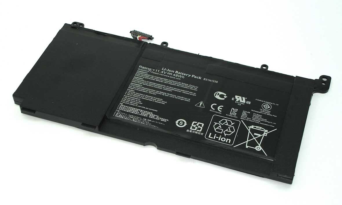 Аккумулятор для ноутбука Asus Vivobook S551LA, S551LB, S551LN, V551LA, V551L. 11.4V 4110mAh C31-S551, B31N1336