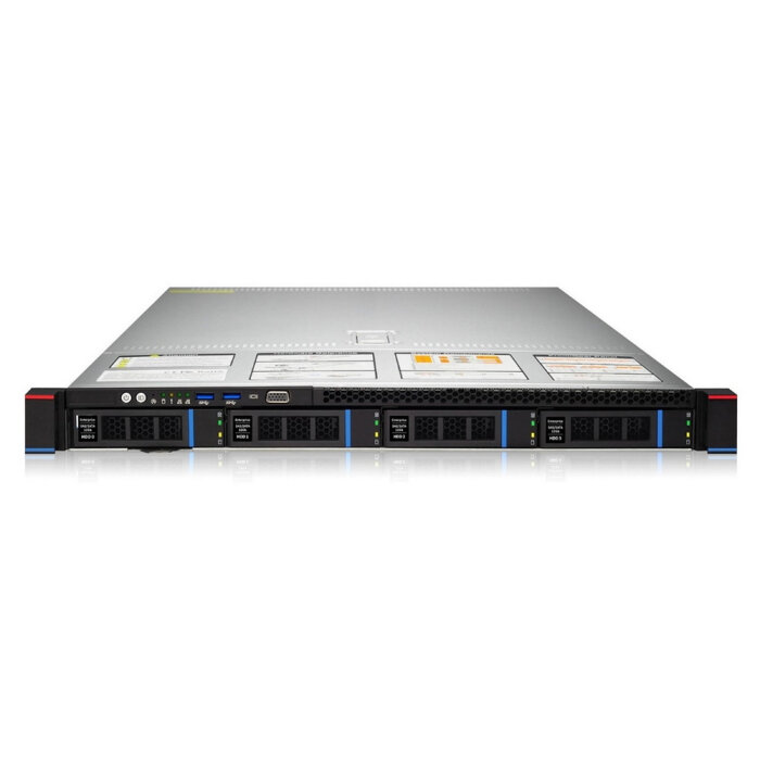 Платформа системного блока Gooxi Intel dual socket 32 DIMM, 1U 4-bay - w/2* 550W CRPS modules + 10GbE dual SFP+ ports (I