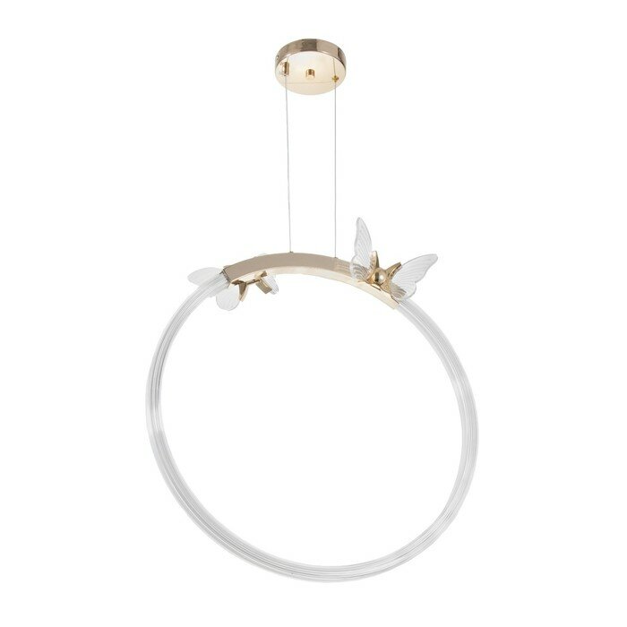 фото BayerLux Светильник "Бабочки" LED 38Вт золото 49х16х52,5-150 см