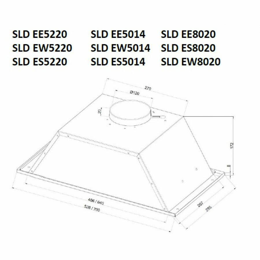 Вытяжка полновстраиваемая 50 Schaub Lorenz SLD ES5220