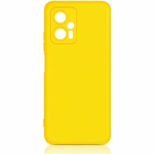 Силиконовый чехол DF для Xiaomi Redmi Note 12T Pro, xiCase-90, желтый чехол df xiaomi redmi note 12t pro df xicase 90 blue