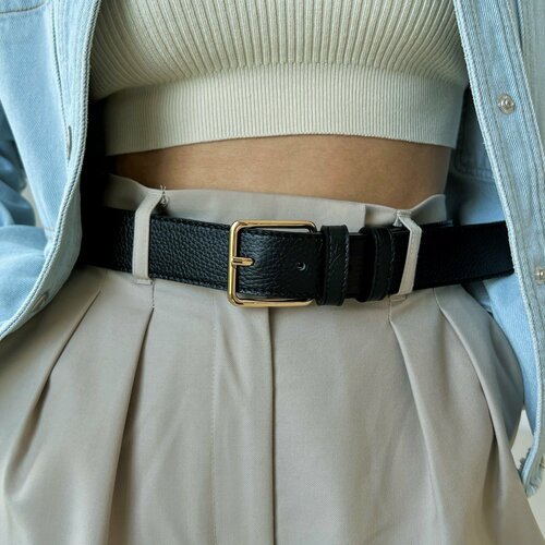 фото Ремень a.valentino, размер 85, черный