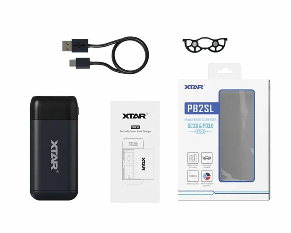 Зарядное устройство Xtar PB2SL Black (Powerbank)