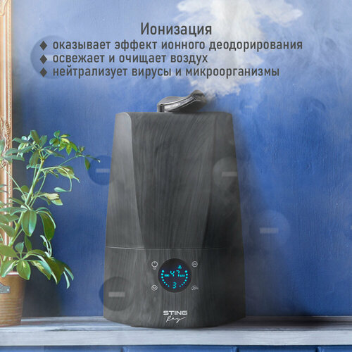 STINGRAY ST-HF507A черное дерево увлажнитель воздуха с антивирусной УФ-лампой 566400₽