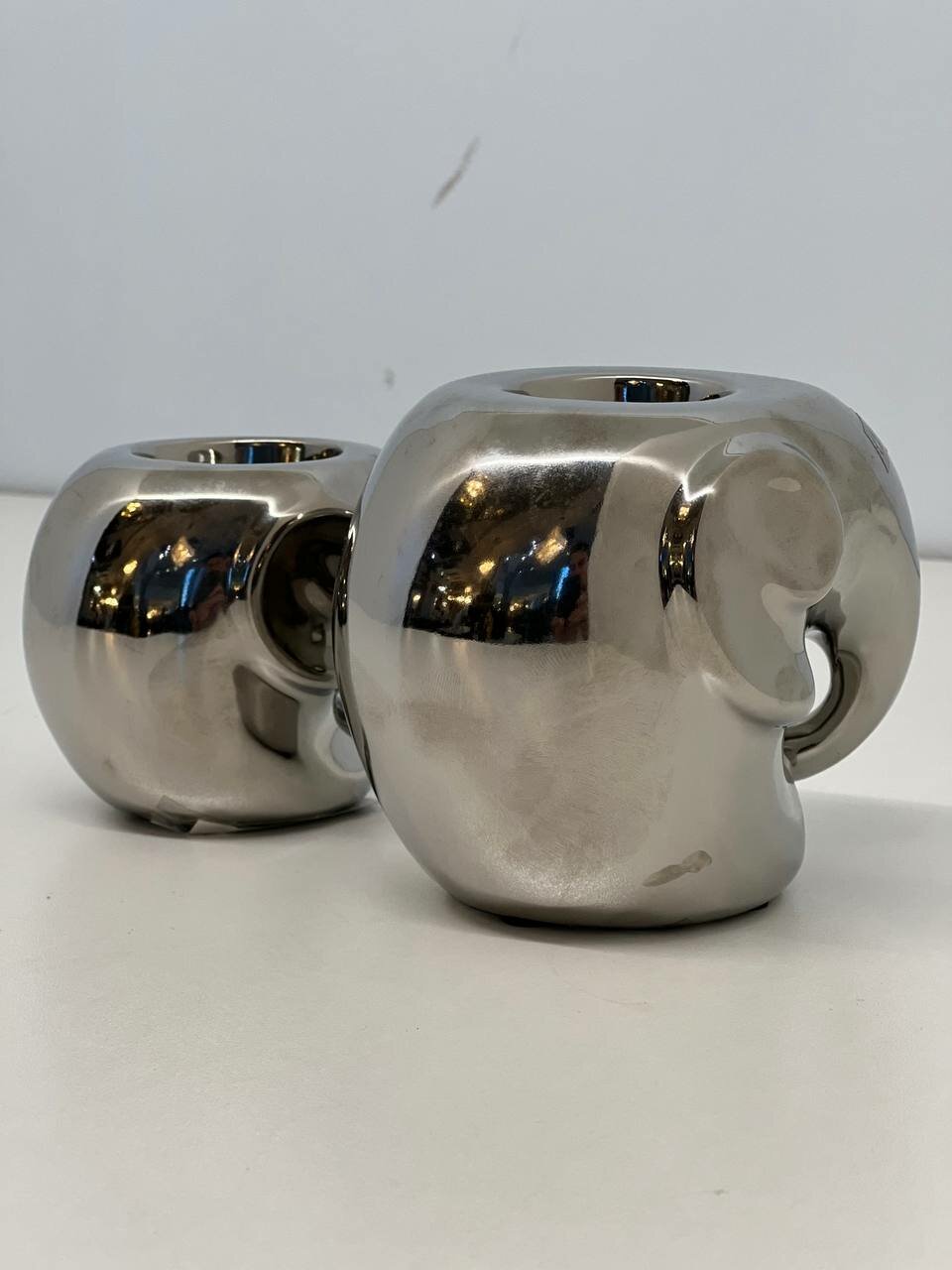 Подсвечник Гарда Декор Слоник 11,5x10,5x9,5см, серебряный - фото №5