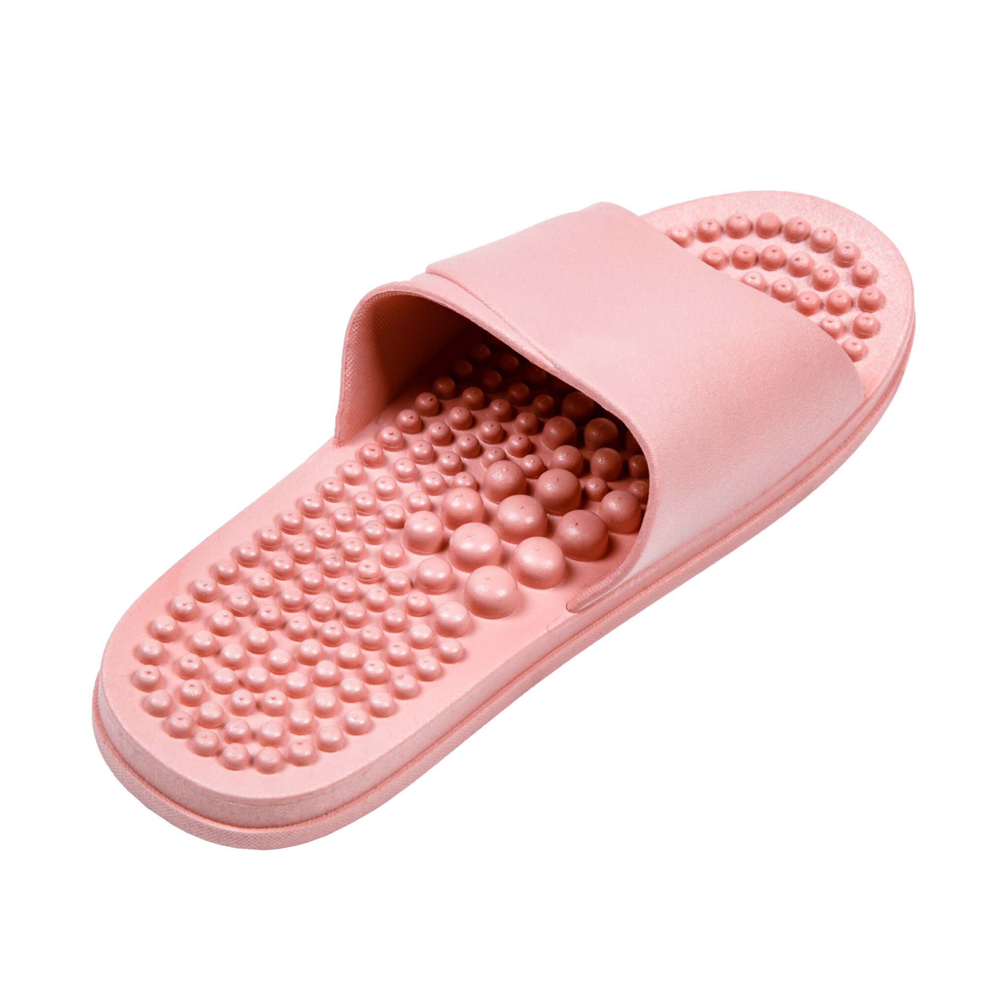 Тапочки с массажным эффектом AMARO HOME Healthy Feet Открытый нос (Розовый) 42-43, pink - фотография № 9