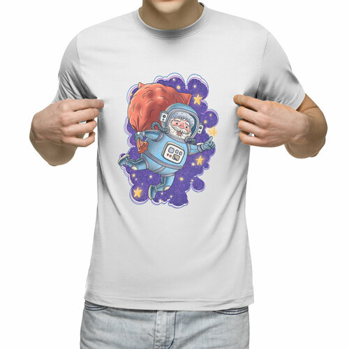 Футболка Us Basic, размер 3XL, белый мужская футболка космонавт в космосе ловит пиццу s черный
