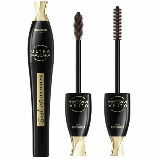 Тушь для ресниц Bourjois TWist up the VoluMe 2-in-1 brush тон 002 темно-коричневый