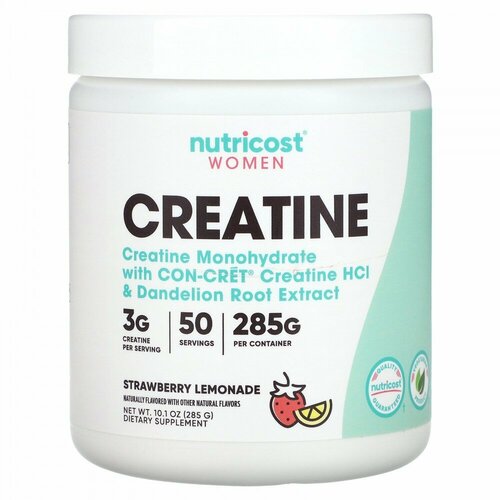 Nutricost, Women, Creatine, Strawberry Lemonade, 10.1 oz (285 g)