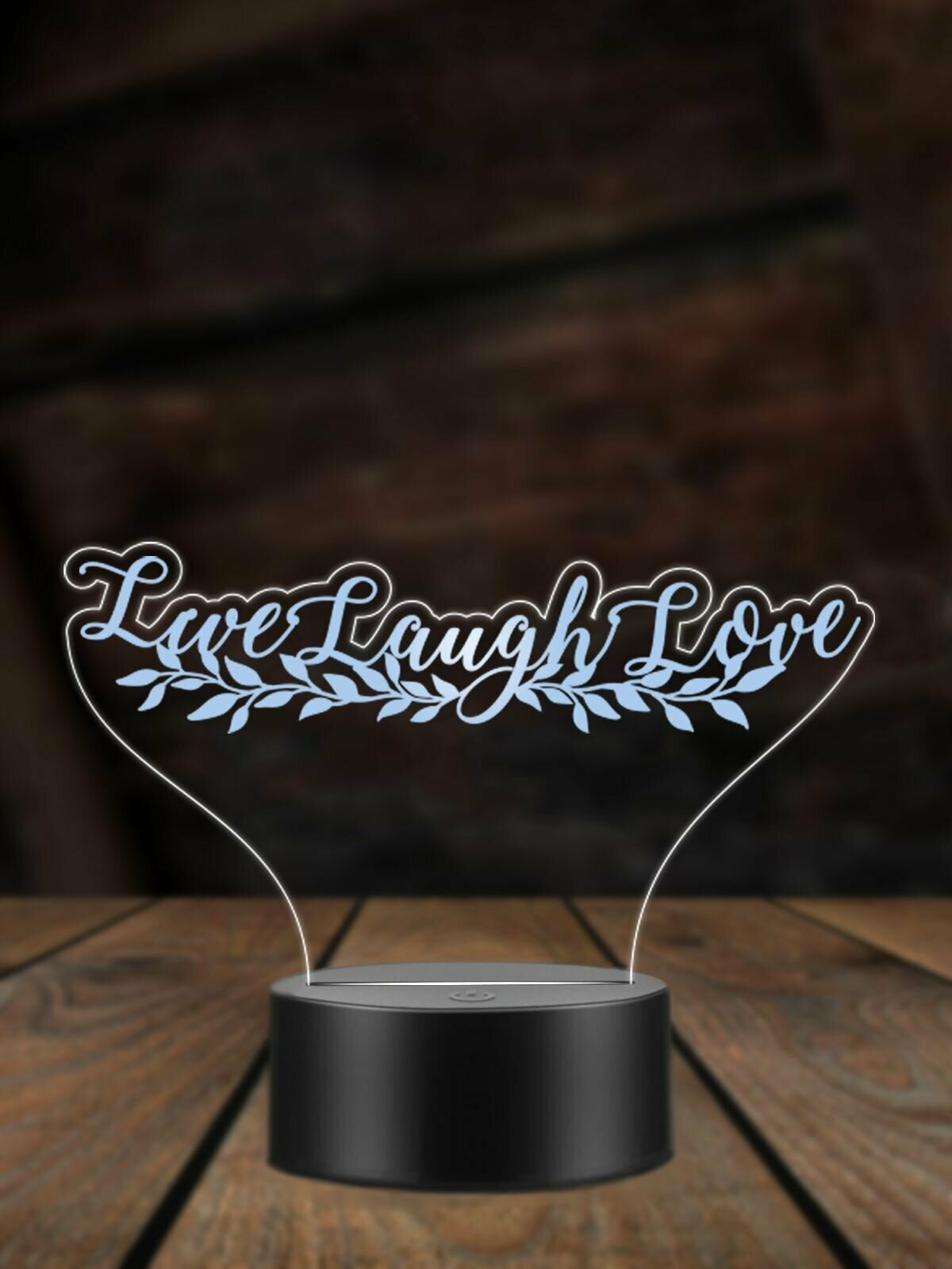 Ночник Live Laugh Love, ночная лампа, 3Д светильник, живи смейся люби