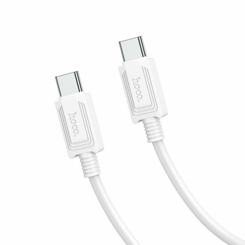 USB-C кабель HOCO X73 Type-C 3А PD60W силикон 1м (белый) usb c кабель hoco x73 type c 3а pd60w силикон 1м белый