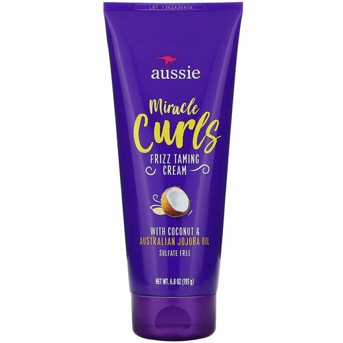 Aussie, Miracle Curls, крем для укладки вьющихся волос, кокос и масло австралийского жожоба, 193 г (6,8 унции)