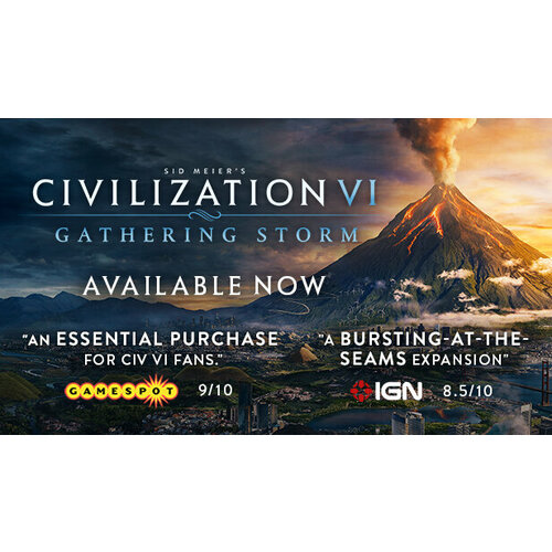 Дополнение Sid Meier’s Civilization VI – Gathering Storm для PC (STEAM) (электронная версия) игра sid meier´s civilization vi для pc steam электронный ключ