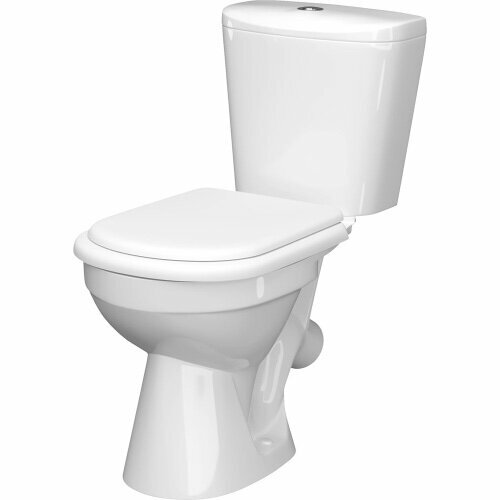 Унитаз Керамин Лаго Косой Выпуск сиденье: Полипропилен