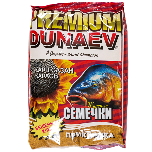 Прикормка Dunaev Premium Карп-Сазан жареная семечка прикормка dunaev premium карп сазан жареная семечка 1 кг