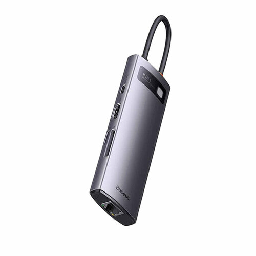 USB-концентратор Baseus BS-OH102 StarJoy 8 Гнезд PD 3xUSB31 1xHDMI SD TF 1xRJ45 цвет чёрный 461700₽