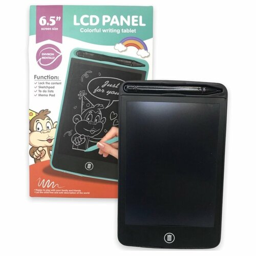 Графический планшет LCD PANEL - Colorful writing tablet, планшет для рисования и записей, 6.5