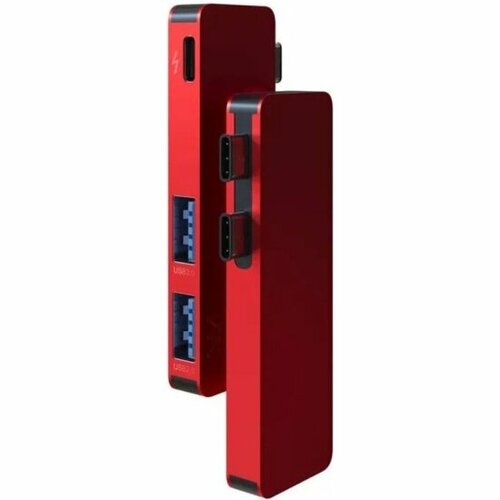 Разветвитель Vlp USB , 2xUSB-A + USB-C, 60Вт, красный