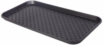 Лоток для обуви Hoff Darel plastic, 70x3x37 см, цвет черный