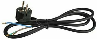 Volsten S-LR2, Черный (сетевой кабель с угловой евровилкой, земля, 1,5 м), цена за 1 шт.