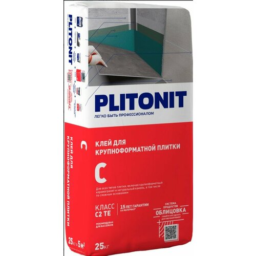 Клей для плитки plitonit С 25кг мастика sika sikaseal 172 25кг цвет серый