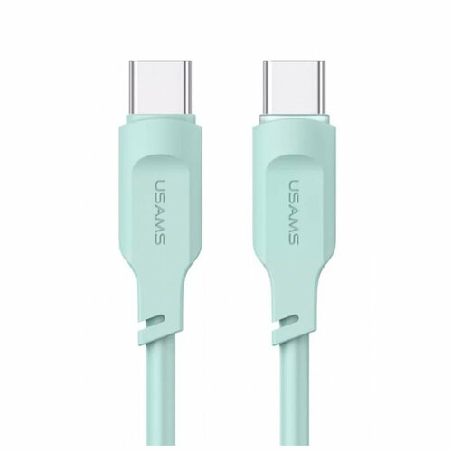 Кабель Type-C - Type-C Usams US-SJ567 Lithe, 1.2м, 3.0A, цвет: зелёный