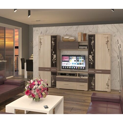 СМ Гостиная валенсия шимо светлыйлиственница темная 38110₽