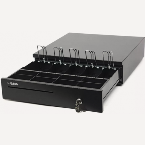 Изображение товара Денежный ящик Vioteh -HVC-14 (черный) 3-х позиционный замок (Атол)