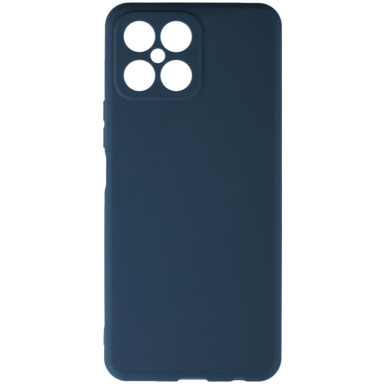 Силиконовый чехол Zibelino Soft Matte для Honor X8 4G, защита камеры, синий