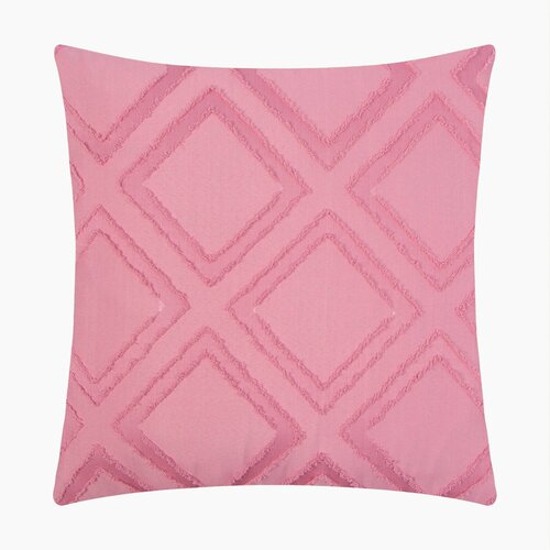 Наволочка декоративная Этель ромб 42х42 см розовый 480₽