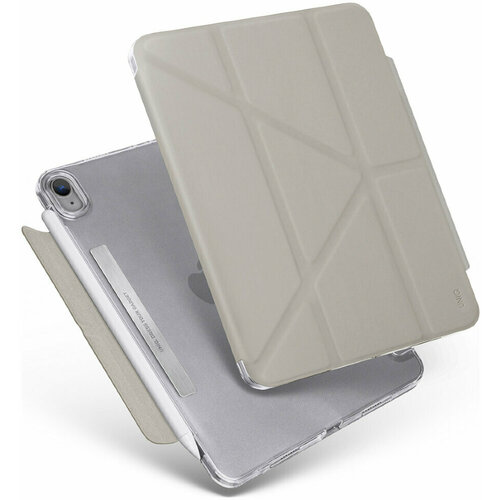 Чехол Uniq CAMDEN для iPad MINI 6, цвет серый (GREY) uniq чехол uniq camden anti microbial pdm6 2021 campnk ipad mini 6 го поколения 2021 розовый
