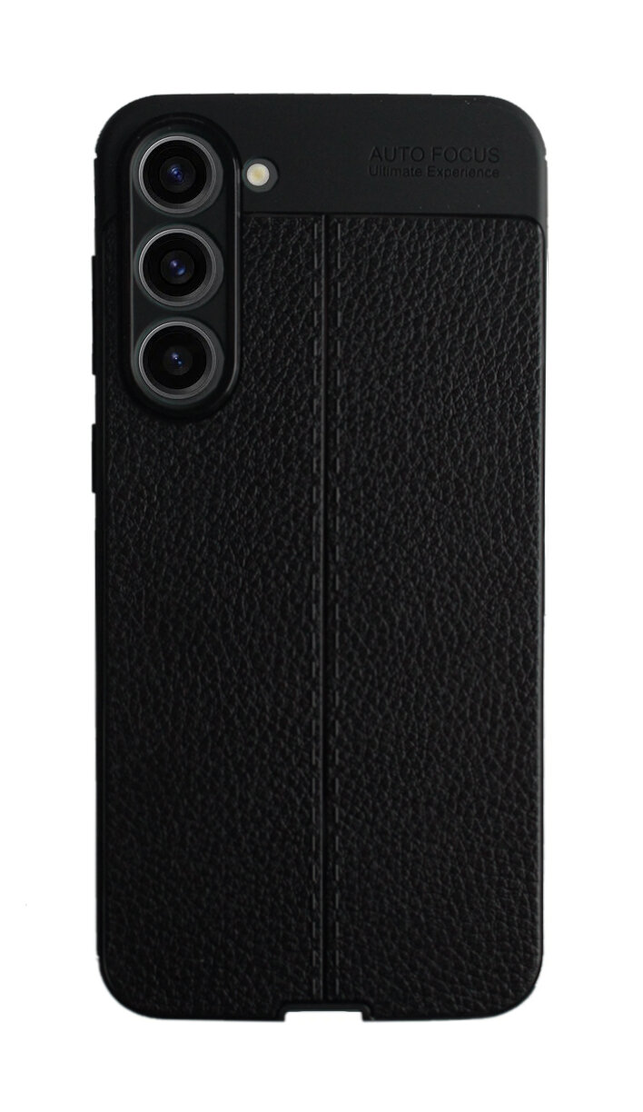 Чехол-накладка Devia Leather Texture Sockproof Case для смартфона Samsung Galaxy S23+, черный