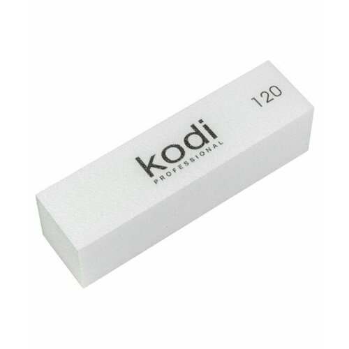Баф брусок для маникюра Kodi 120/120 белый