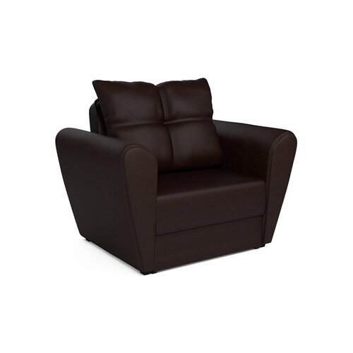 Кресло Мебель-АРС Квартет экокожа коричневая 110x82x90 см
