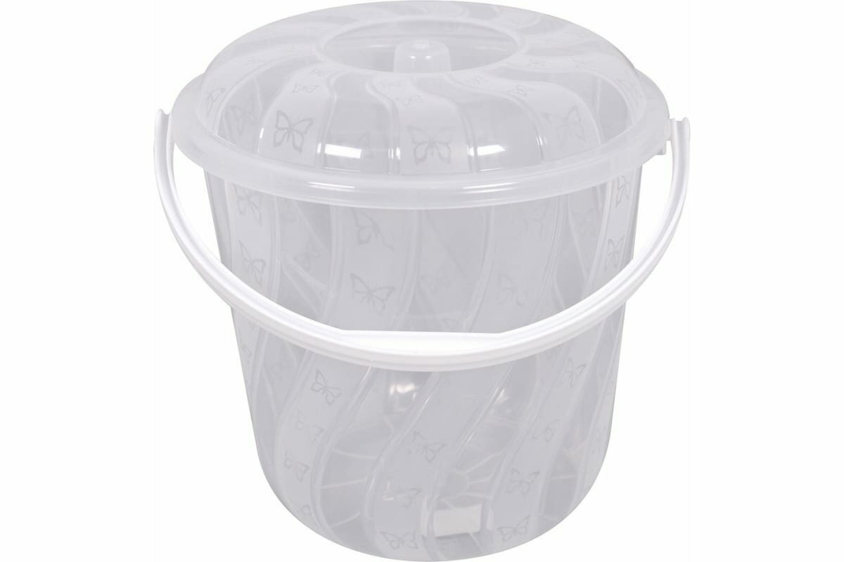 фото Ведро с крышкой мультидом Фантазия 30x27.4x25.5 см, 10 л БМ76-220