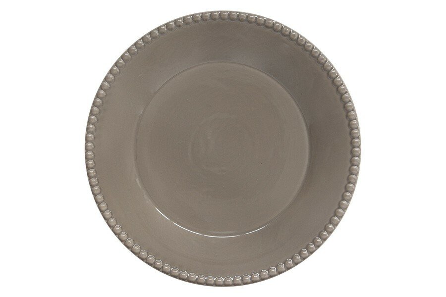 Тарелка обеденная Tiffany, тёмно-серая, 26 см (Easy Life)